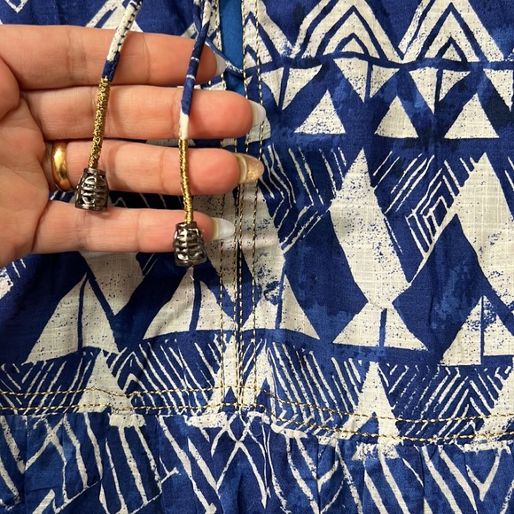 Anthropologie Tiered Abstract Maxi Dress size S - Picture 8 of 16